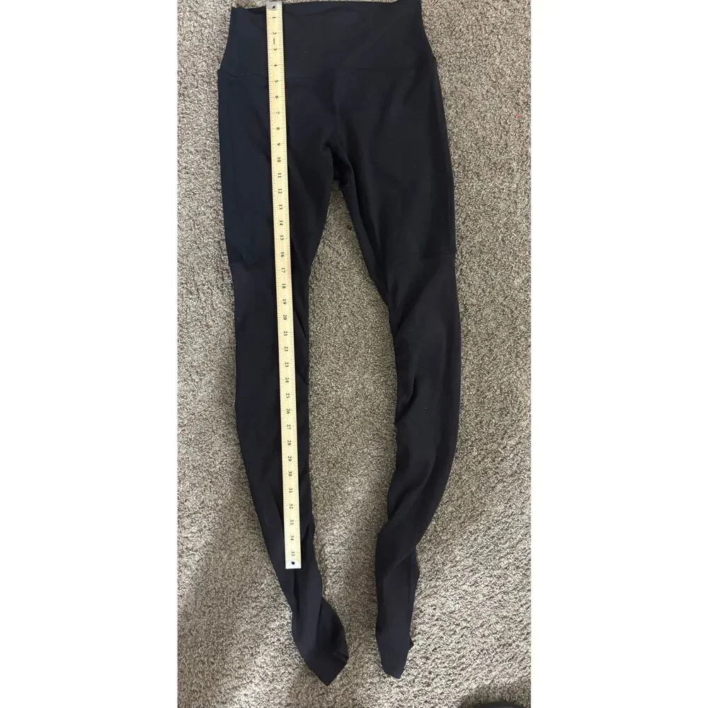 Alo Yoga Airbrush High-Waist Highlight Goddess Black Leggings Women's Medium